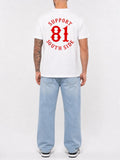 Neu - T-Shirt "Support South Side 81" - weiss, roter Print