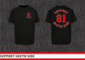 T-Shirt "Support South Side 81" - schwarz Original