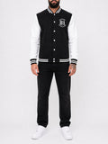 College-Jacke "Support South Side 81" - schwarz/weiss