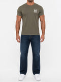 T-Shirt "Support South Side 81"- Khaki, weisser Print