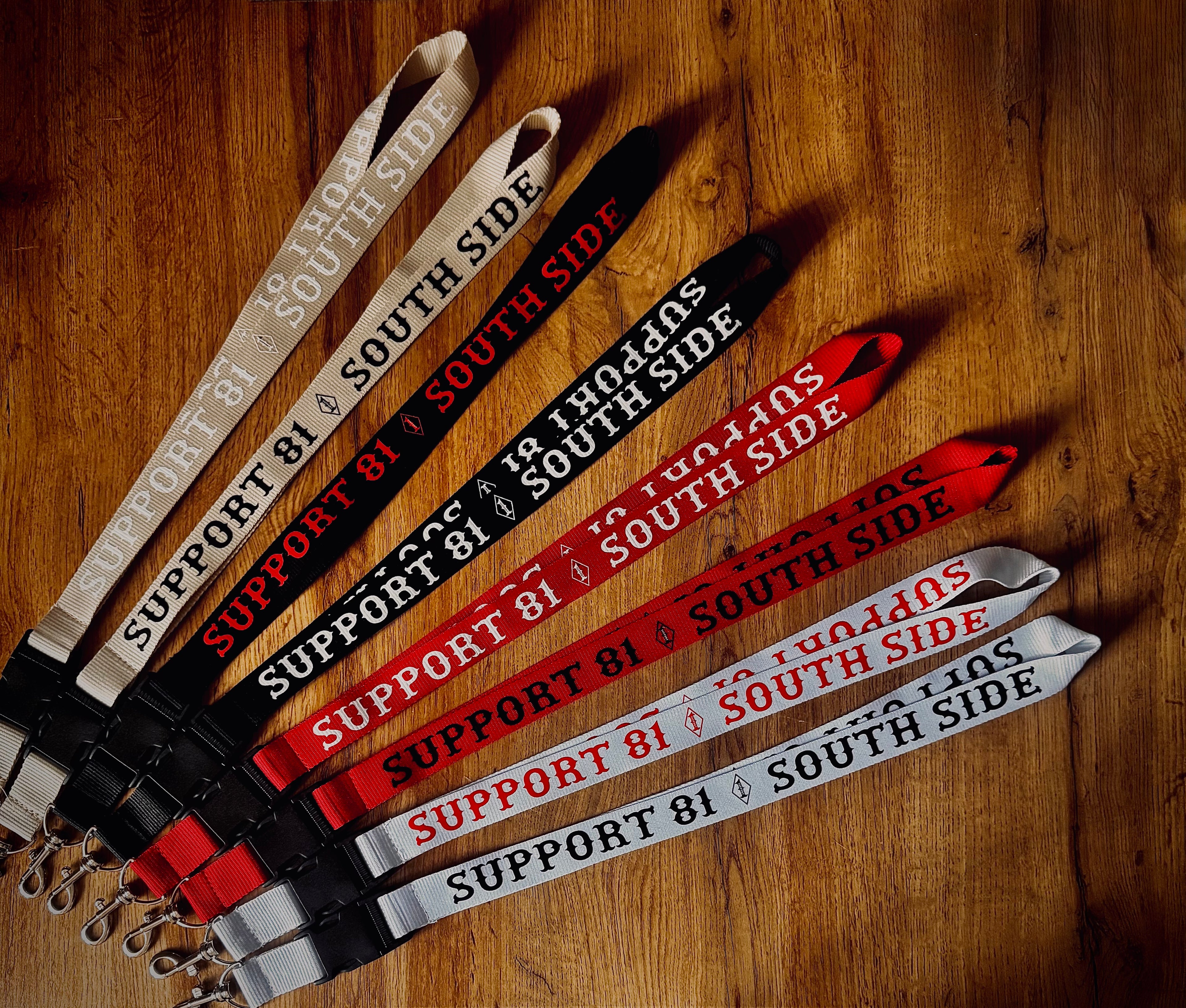 Neu - Lanyard Schlüsselanhänger "Support 81 South Side"