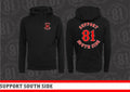 Neu - Hoodie "Support South Side 81" - schwarz Original
