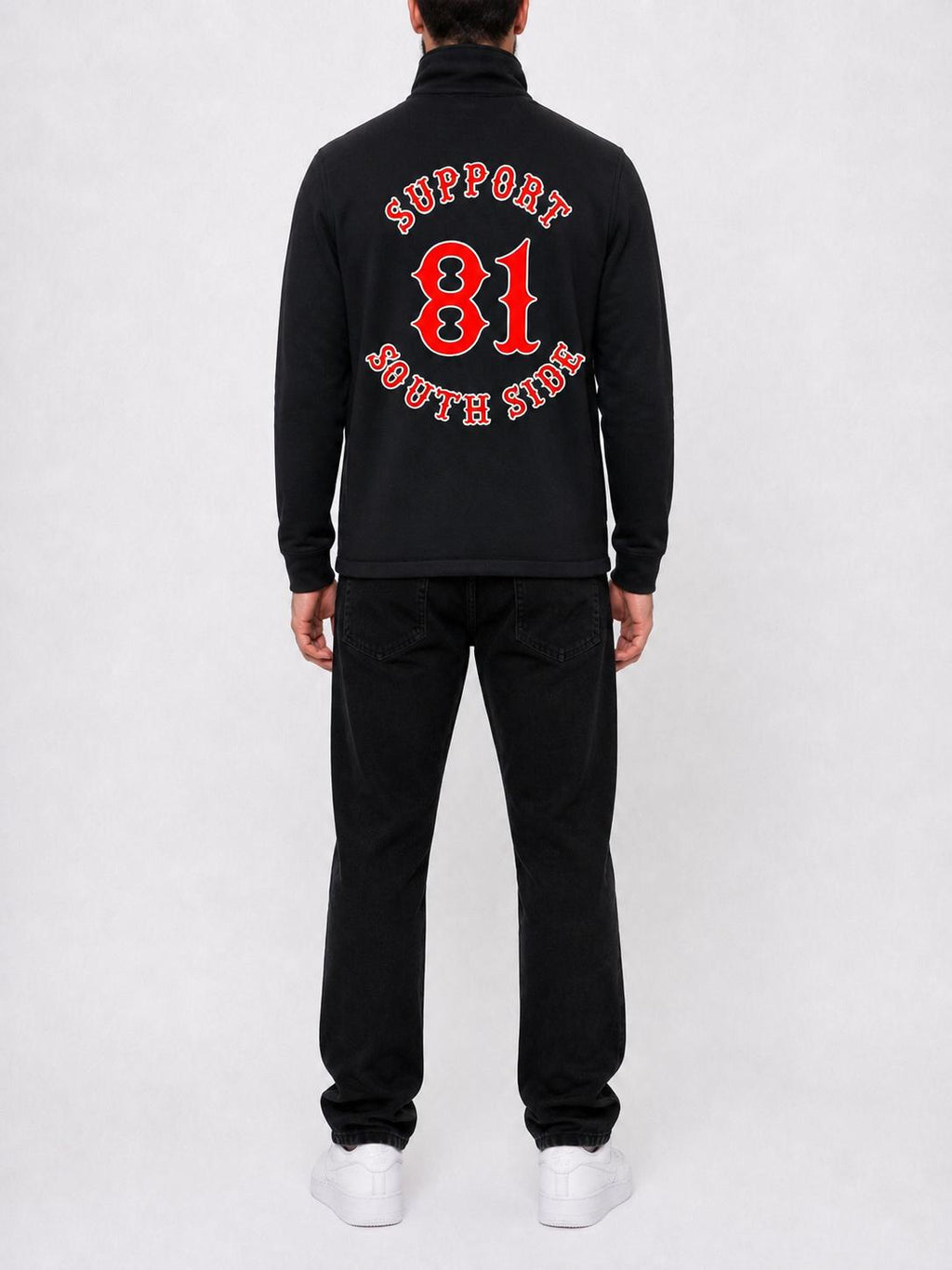 Neu - Softshell-Jacke "Support South Side 81" - schwarz Original