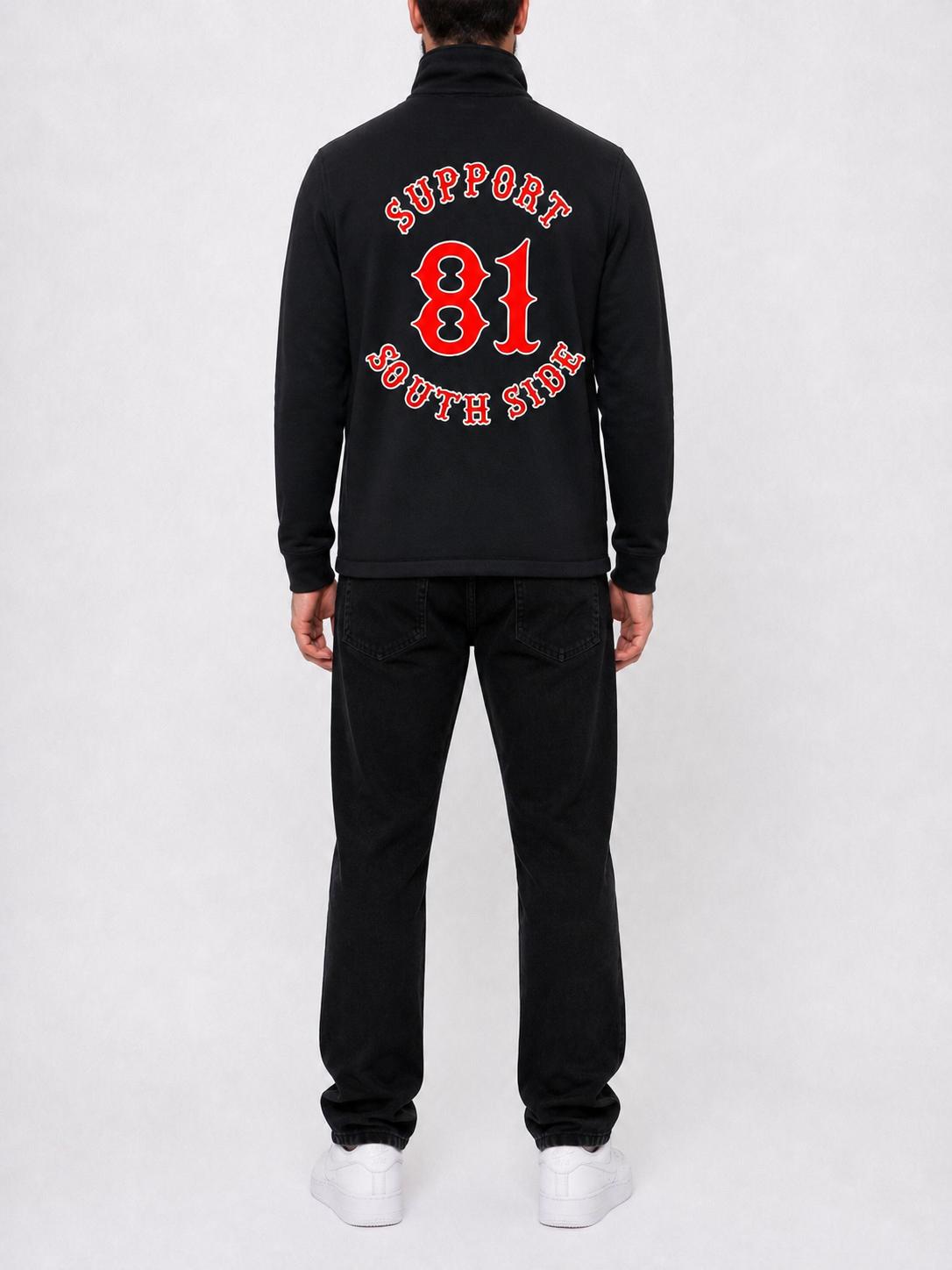 Neu - Softshell-Jacke "Support South Side 81" - schwarz Original
