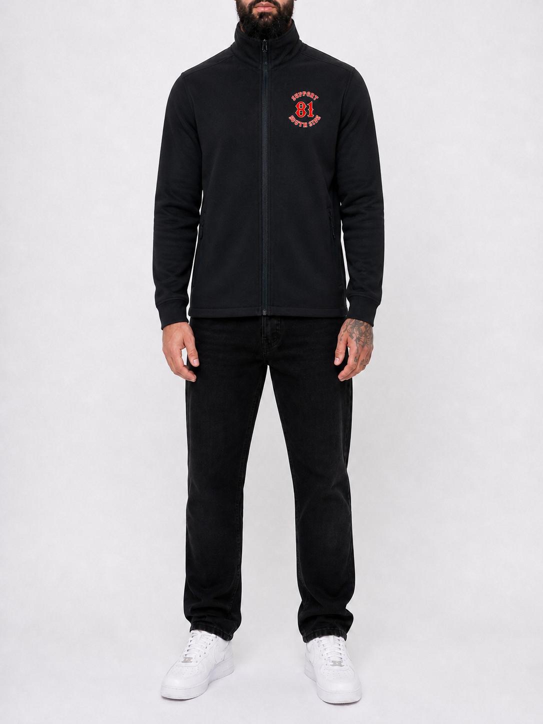 Neu - Softshell-Jacke "Support South Side 81" - schwarz Original